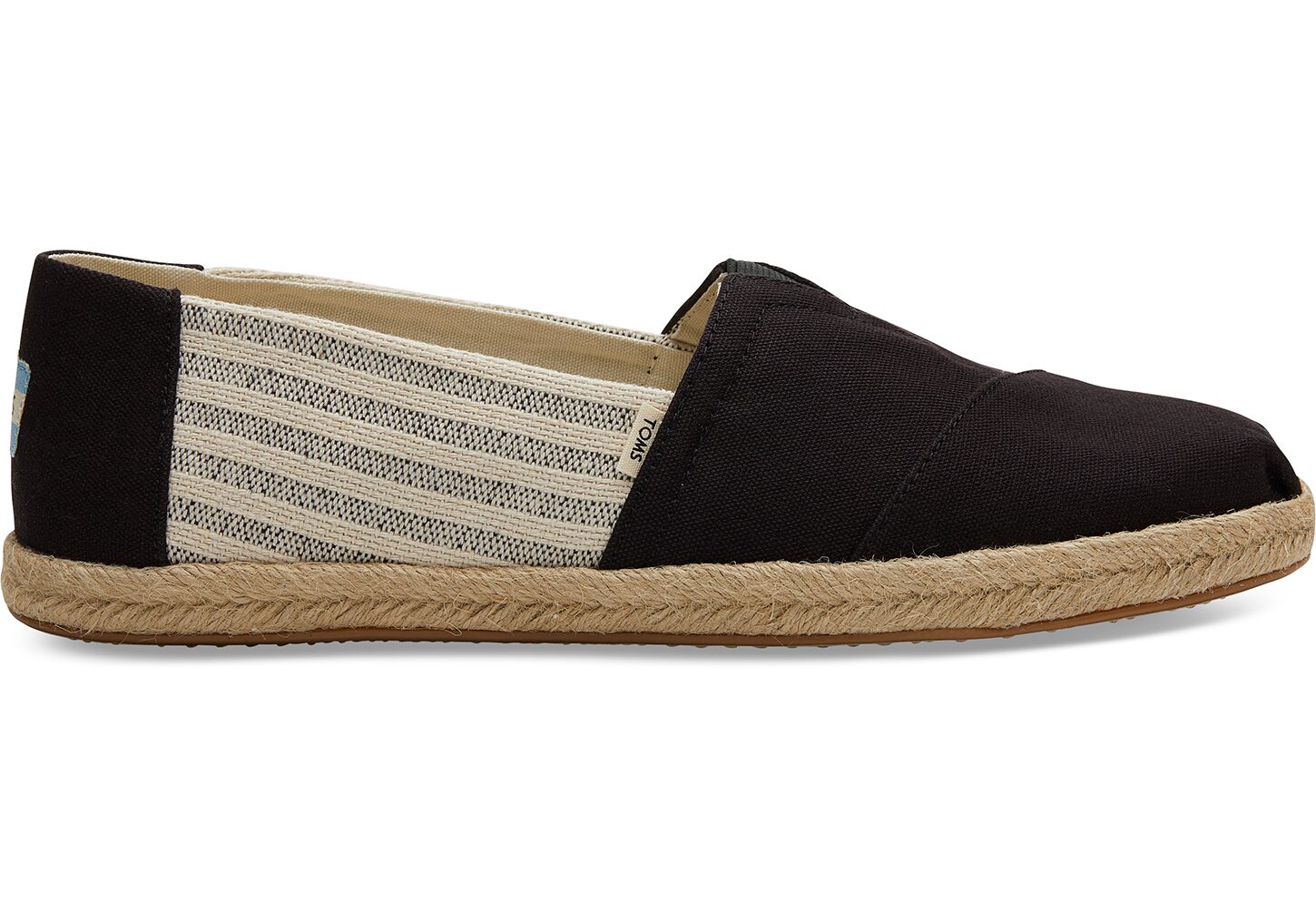 Toms University Classics - Mens Alpargata Espadrilles - Black - NZ - 072846VCP